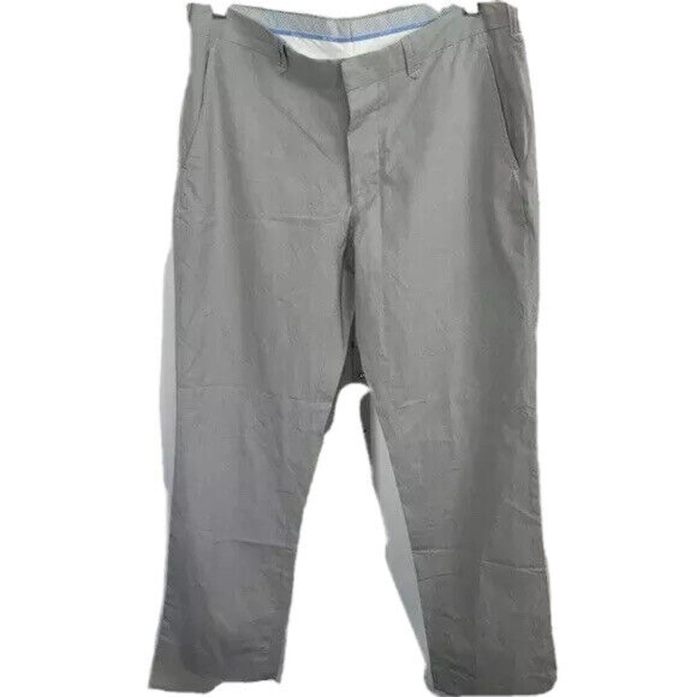 Zara Casual Mens Basic‎ Gray Multi Color Checkered Button Fly Size 34 Chinos